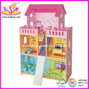 Wooden Doll House (W06A008)